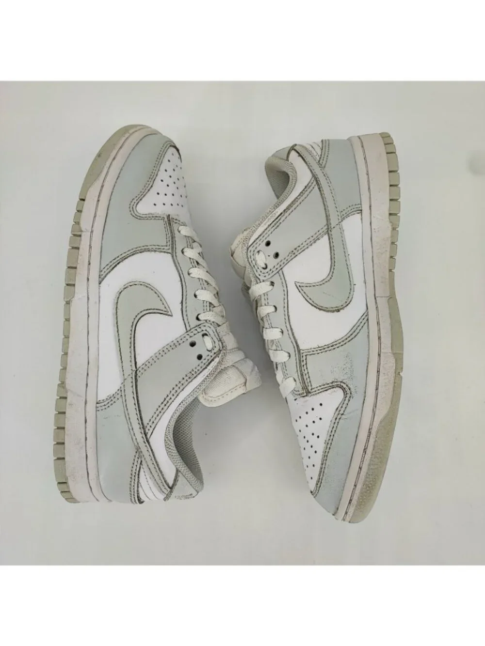 Nike Dunk Low Women's Size 8 Sneakers Leather Grey White DD1503-103